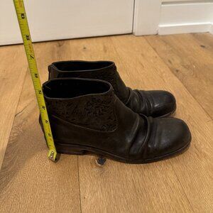 Vintage Empressa leather boots, brown IT size 37